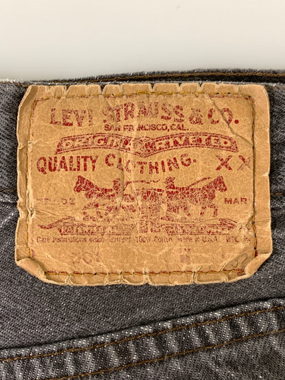 【現状渡し品】【メンズ】 LEVI'S リーバイス 501 BLACK DENIM PANT 501-0658 501 ブラック デニムパンツ メンズ ボトムス ジーンズ ジーパン 157-260925-em-27-min サイズ：W34L32 カラー：グレー 万代Net店