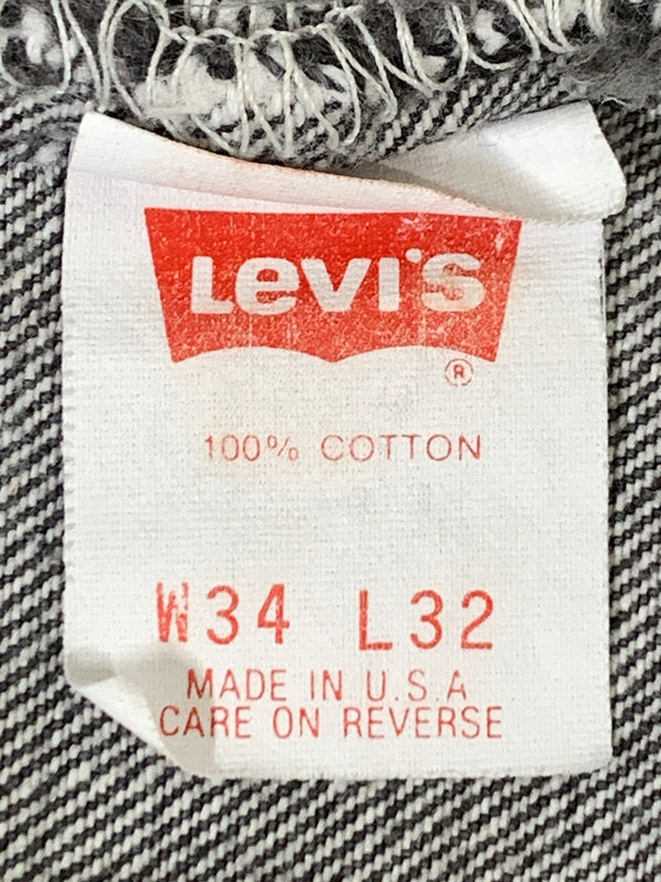 【現状渡し品】【メンズ】 LEVI'S リーバイス 501 BLACK DENIM PANT 501-0658 501 ブラック デニムパンツ メンズ ボトムス ジーンズ ジーパン 157-260925-em-27-min サイズ：W34L32 カラー：グレー 万代Net店