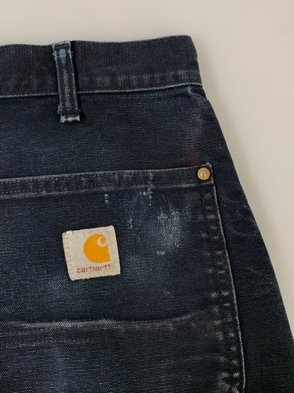 【中古品】【メンズ】 CARHARTT カーハート DUCK DOUBLE KNEE PAINTER PANTS B01 ダック ダブルニー ペインターパンツ メンズ ボトムス 157-260925-em-26-min サイズ：32×32 カラー：ブラック 万代Net店