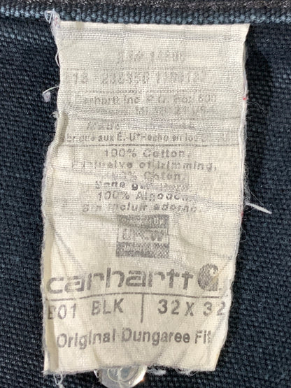 【中古品】【メンズ】 CARHARTT カーハート DUCK DOUBLE KNEE PAINTER PANTS B01 ダック ダブルニー ペインターパンツ メンズ ボトムス 157-260925-em-26-min サイズ：32×32 カラー：ブラック 万代Net店