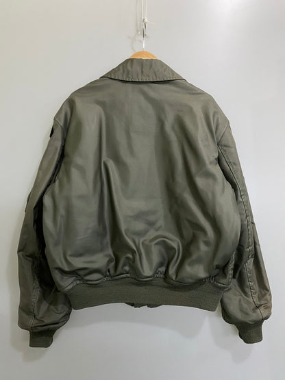 【現状渡し品】【メンズ】 MILITARY ミリタリー DLA100-87-C-0753 FLIGHT JACKET フライトジャケット アウター 146-260926-zi-15-min サイズ：L カラー：グリーンカーキ 万代Net店