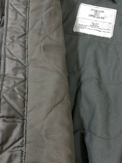 【現状渡し品】【メンズ】 MILITARY ミリタリー DLA100-87-C-0753 FLIGHT JACKET フライトジャケット アウター 146-260926-zi-15-min サイズ：L カラー：グリーンカーキ 万代Net店