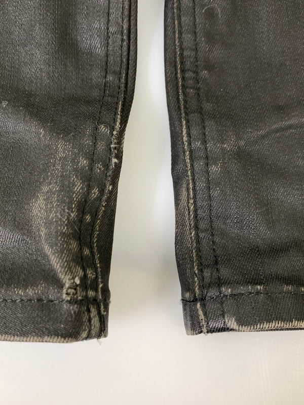【現状渡し品】【メンズ】 BURBERRY BLACK LABEL バーバリーブラックレーベル コーティングスキニー BMS24-350-09 スキニーパンツ メンズ ボトムス 152-260925-em-29-min サイズ：85 カラー：ブラック 万代Net店