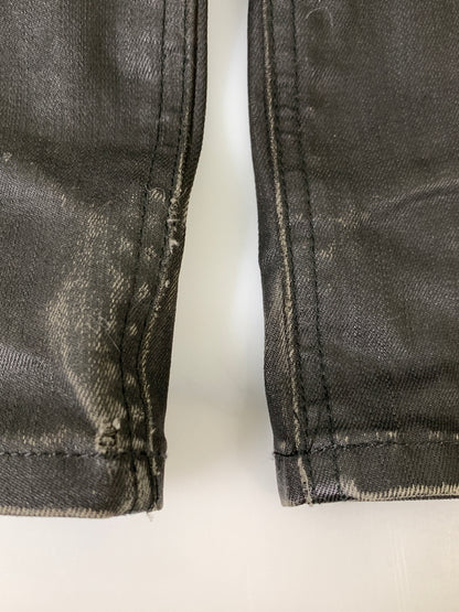 【現状渡し品】【メンズ】 BURBERRY BLACK LABEL バーバリーブラックレーベル コーティングスキニー BMS24-350-09 スキニーパンツ メンズ ボトムス 152-260925-em-29-min サイズ：85 カラー：ブラック 万代Net店