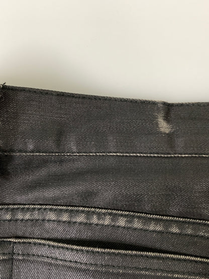 【現状渡し品】【メンズ】 BURBERRY BLACK LABEL バーバリーブラックレーベル コーティングスキニー BMS24-350-09 スキニーパンツ メンズ ボトムス 152-260925-em-29-min サイズ：85 カラー：ブラック 万代Net店