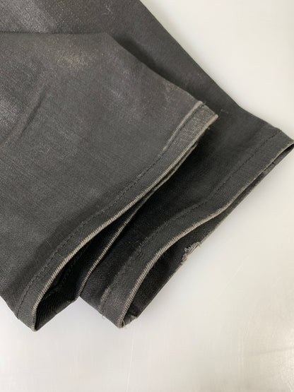 【現状渡し品】【メンズ】 BURBERRY BLACK LABEL バーバリーブラックレーベル コーティングスキニー BMS24-350-09 スキニーパンツ メンズ ボトムス 152-260925-em-29-min サイズ：85 カラー：ブラック 万代Net店
