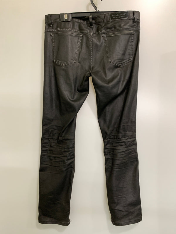 【現状渡し品】【メンズ】 BURBERRY BLACK LABEL バーバリーブラックレーベル コーティングスキニー BMS24-350-09 スキニーパンツ メンズ ボトムス 152-260925-em-29-min サイズ：85 カラー：ブラック 万代Net店