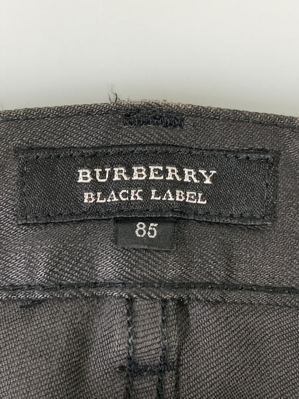 【現状渡し品】【メンズ】 BURBERRY BLACK LABEL バーバリーブラックレーベル コーティングスキニー BMS24-350-09 スキニーパンツ メンズ ボトムス 152-260925-em-29-min サイズ：85 カラー：ブラック 万代Net店