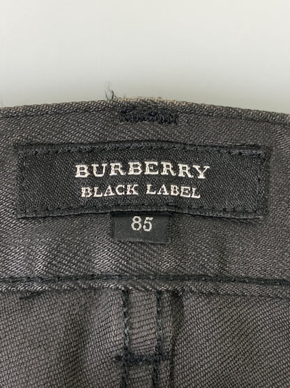 【現状渡し品】【メンズ】 BURBERRY BLACK LABEL バーバリーブラックレーベル コーティングスキニー BMS24-350-09 スキニーパンツ メンズ ボトムス 152-260925-em-29-min サイズ：85 カラー：ブラック 万代Net店