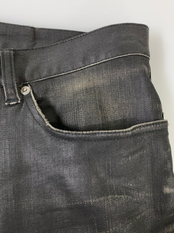 【現状渡し品】【メンズ】 BURBERRY BLACK LABEL バーバリーブラックレーベル コーティングスキニー BMS24-350-09 スキニーパンツ メンズ ボトムス 152-260925-em-29-min サイズ：85 カラー：ブラック 万代Net店