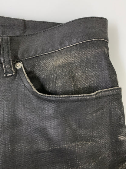 【現状渡し品】【メンズ】 BURBERRY BLACK LABEL バーバリーブラックレーベル コーティングスキニー BMS24-350-09 スキニーパンツ メンズ ボトムス 152-260925-em-29-min サイズ：85 カラー：ブラック 万代Net店