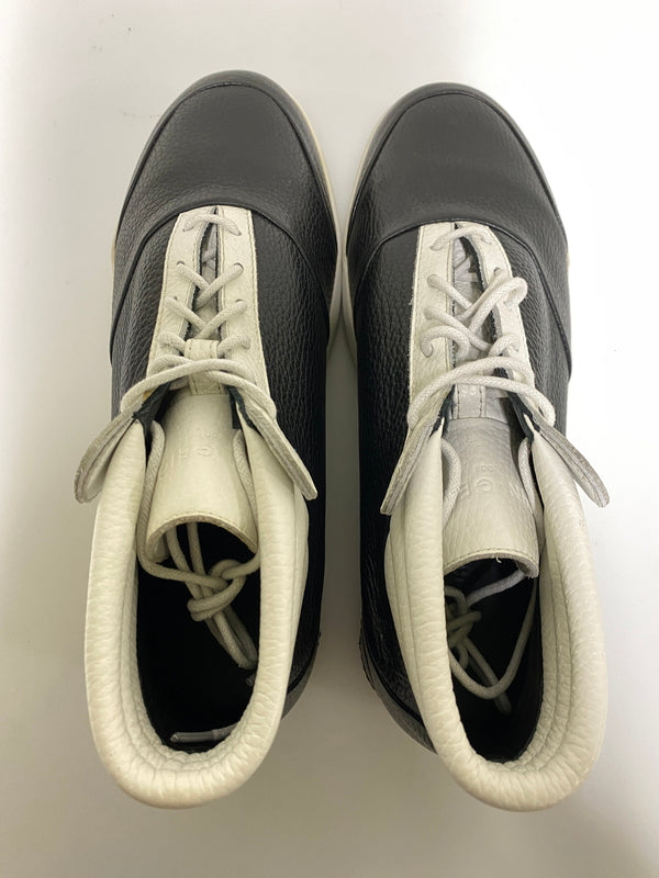 【中古品】【メンズ】 JOHN GEIGER ジョン ガイガー LEATHER SNEAKER レザー スニーカー 靴 シューズ 162-260926-zi-40-min サイズ：9 カラー：BLACK/WHITE 万代Net店