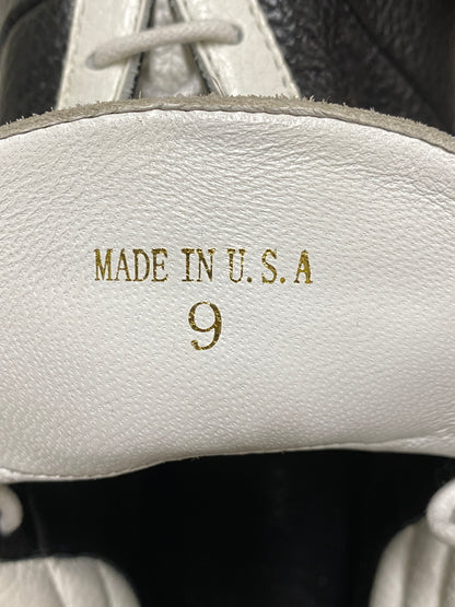 【中古品】【メンズ】 JOHN GEIGER ジョン ガイガー LEATHER SNEAKER レザー スニーカー 靴 シューズ 162-260926-zi-40-min サイズ：9 カラー：BLACK/WHITE 万代Net店
