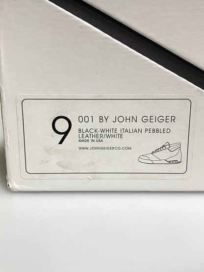 【中古品】【メンズ】 JOHN GEIGER ジョン ガイガー LEATHER SNEAKER レザー スニーカー 靴 シューズ 162-260926-zi-40-min サイズ：9 カラー：BLACK/WHITE 万代Net店