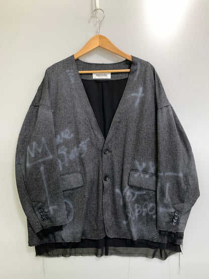 【中古品】【メンズ】 DISCOVERED ディスカバード 24SS GRAFFITI JACKET DC-SS24-JK-02 グラフィティ ジャケット 落書き風 メンズ 上着 140-261005-em-23-min サイズ：1 カラー：ダークグレー 万代Net店