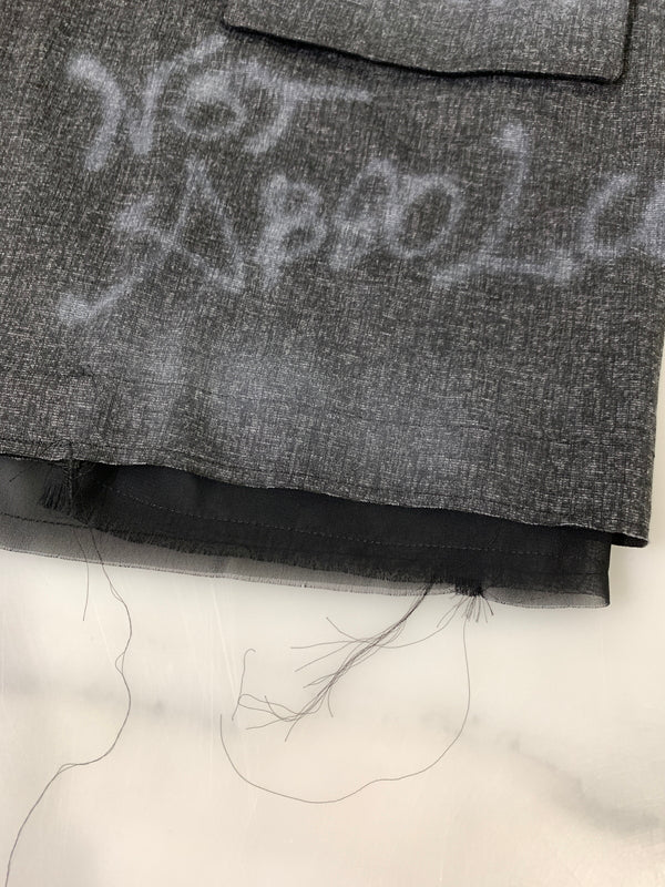【中古品】【メンズ】 DISCOVERED ディスカバード 24SS GRAFFITI JACKET DC-SS24-JK-02 グラフィティ ジャケット 落書き風 メンズ 上着 140-261005-em-23-min サイズ：1 カラー：ダークグレー 万代Net店