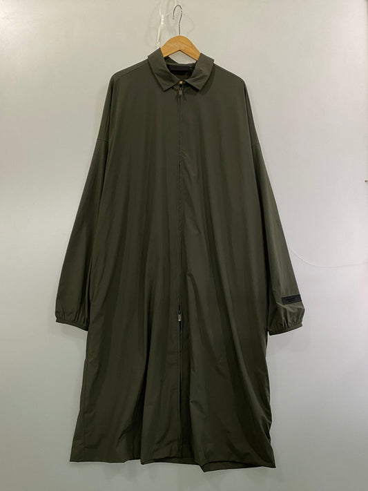 【中古品】【メンズ】 FOG ESSENTIALS フォグ エッセンシャルズ NYLON LONG COAT ナイロン ロング コート メンズ アウター 142-261007-em-25-min サイズ：L カラー：モスグリーン系 万代Net店