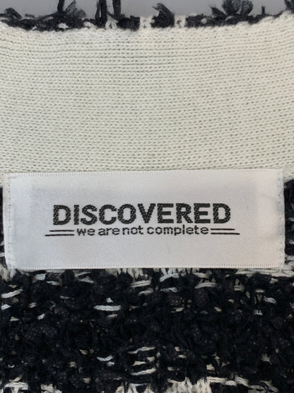 【中古品】【メンズ】 DISCOVERED ディスカバード DC-SS23-KN-08 23SS TWEED KNIT CARDIGAN JACKET ツイード ニット カーディガン ジャケット トップス 140-261027-jt-36-min サイズ：2 カラー：ブラック/ホワイト 万代Net店