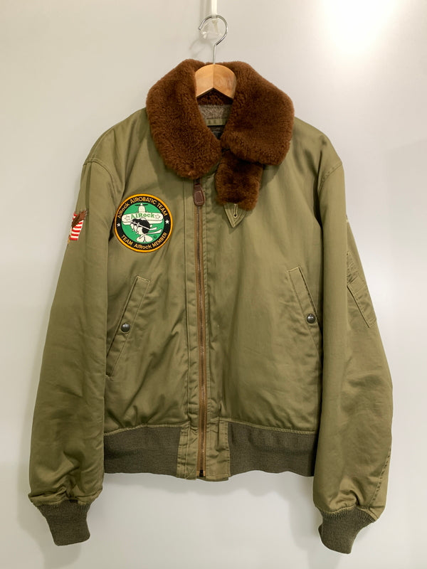 【中古品】【メンズ】 BUZZ RICKSONS バズリクソンズ B-15 FLIGHT JACKET M13501 B-15 フライトジャケット メンズ アウター ブルゾン 146-260925-em-21-min サイズ：40REGULAR カラー：カーキ 万代Net店