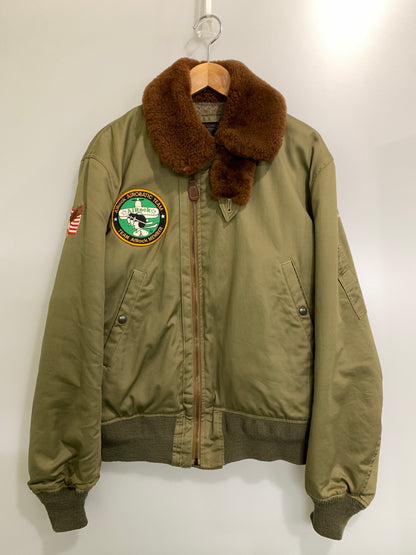 【中古品】【メンズ】 BUZZ RICKSONS バズリクソンズ B-15 FLIGHT JACKET M13501 B-15 フライトジャケット メンズ アウター ブルゾン 146-260925-em-21-min サイズ：40REGULAR カラー：カーキ 万代Net店