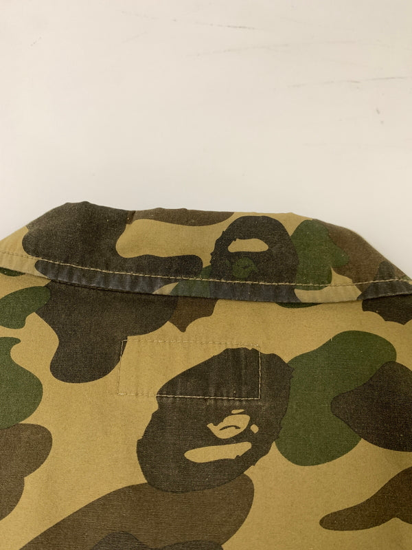 【中古品】【メンズ】 A BATHING APE アベイシングエイプ 1ST CAMO WORK SHIRT 001SHB301025X ファースト カモ ワーク シャツ メンズ 長袖シャツ トップス 142-261002-em-17-min サイズ：XXL カラー：ブラウン系 万代Net店