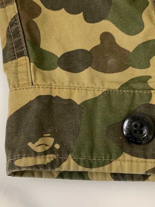 【中古品】【メンズ】 A BATHING APE アベイシングエイプ 1ST CAMO WORK SHIRT 001SHB301025X ファースト カモ ワーク シャツ メンズ 長袖シャツ トップス 142-261002-em-17-min サイズ：XXL カラー：ブラウン系 万代Net店