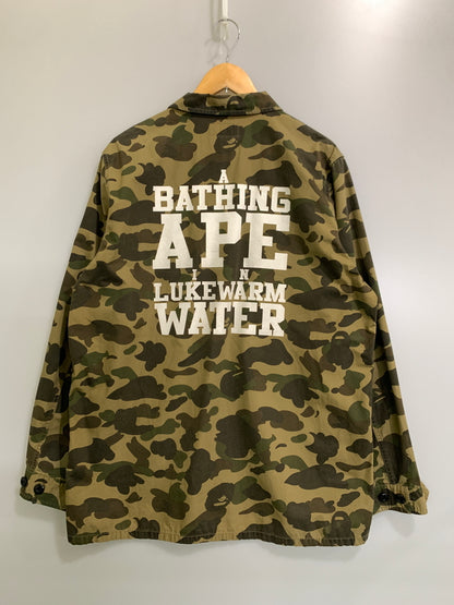 【中古品】【メンズ】 A BATHING APE アベイシングエイプ 1ST CAMO WORK SHIRT 001SHB301025X ファースト カモ ワーク シャツ メンズ 長袖シャツ トップス 142-261002-em-17-min サイズ：XXL カラー：ブラウン系 万代Net店