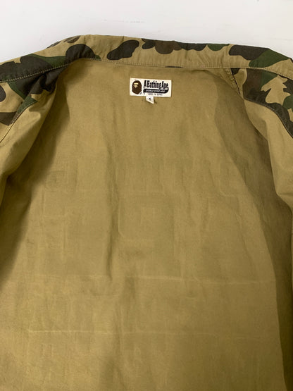 【中古品】【メンズ】 A BATHING APE アベイシングエイプ 1ST CAMO WORK SHIRT 001SHB301025X ファースト カモ ワーク シャツ メンズ 長袖シャツ トップス 142-261002-em-17-min サイズ：XXL カラー：ブラウン系 万代Net店