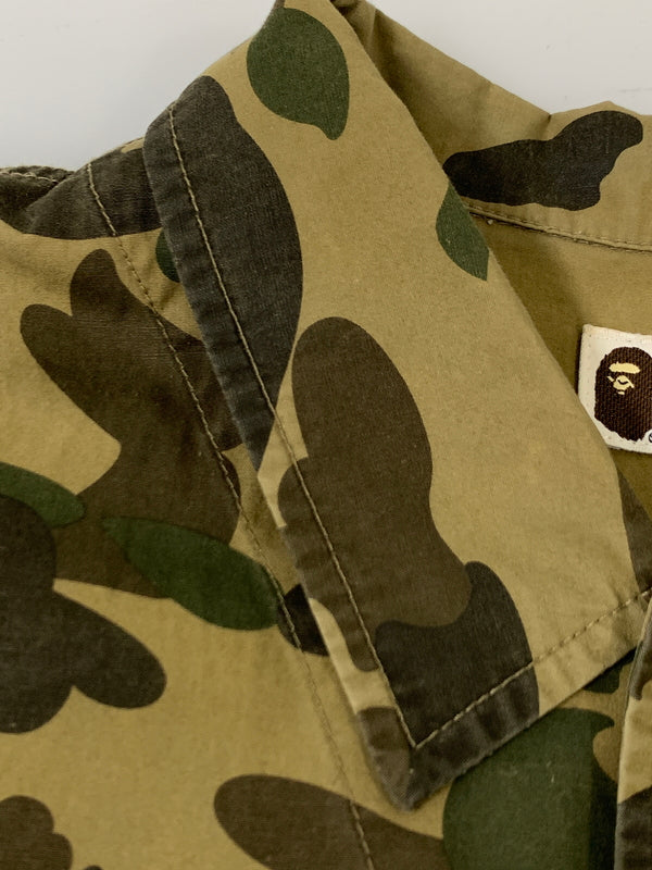 【中古品】【メンズ】 A BATHING APE アベイシングエイプ 1ST CAMO WORK SHIRT 001SHB301025X ファースト カモ ワーク シャツ メンズ 長袖シャツ トップス 142-261002-em-17-min サイズ：XXL カラー：ブラウン系 万代Net店