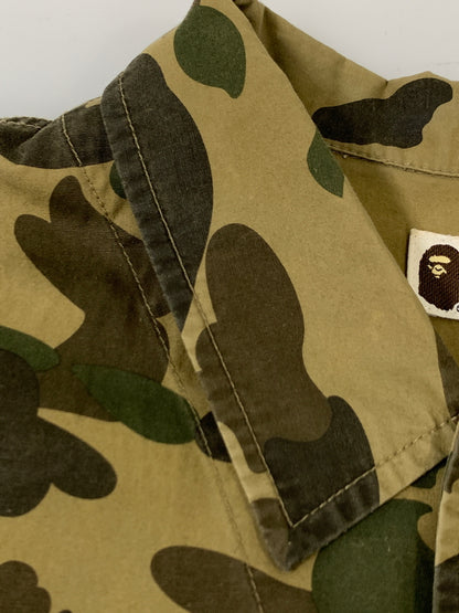 【中古品】【メンズ】 A BATHING APE アベイシングエイプ 1ST CAMO WORK SHIRT 001SHB301025X ファースト カモ ワーク シャツ メンズ 長袖シャツ トップス 142-261002-em-17-min サイズ：XXL カラー：ブラウン系 万代Net店