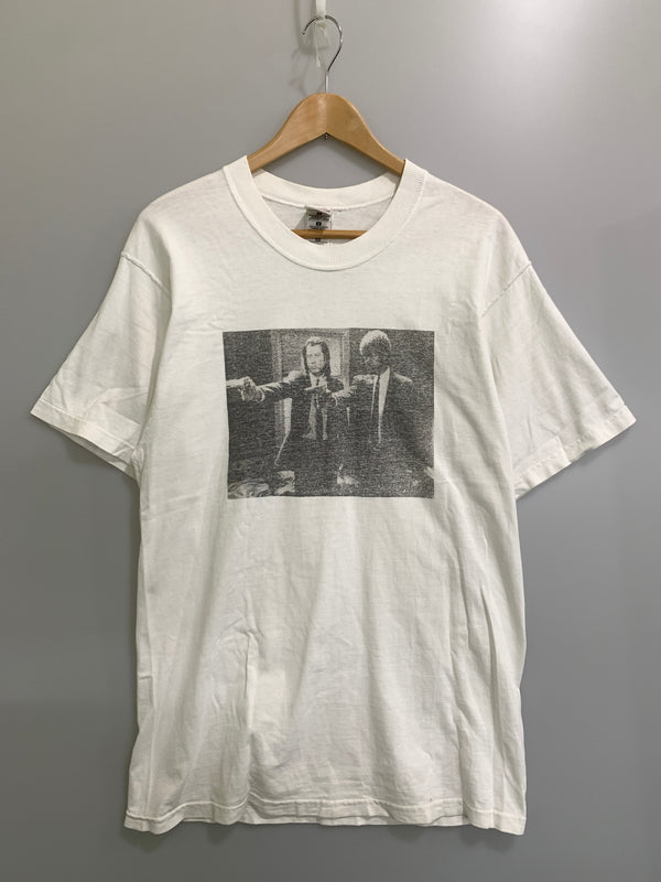 【現状渡し品】【メンズ】 PULP FICTION MOVIE TEE パルプ・フィクション ムービー Tシャツ 半袖 ショートスリーブ タランティーノ ヴィンテージ 映画 146-260925-em-40-min サイズ：M カラー：ホワイト 万代Net店