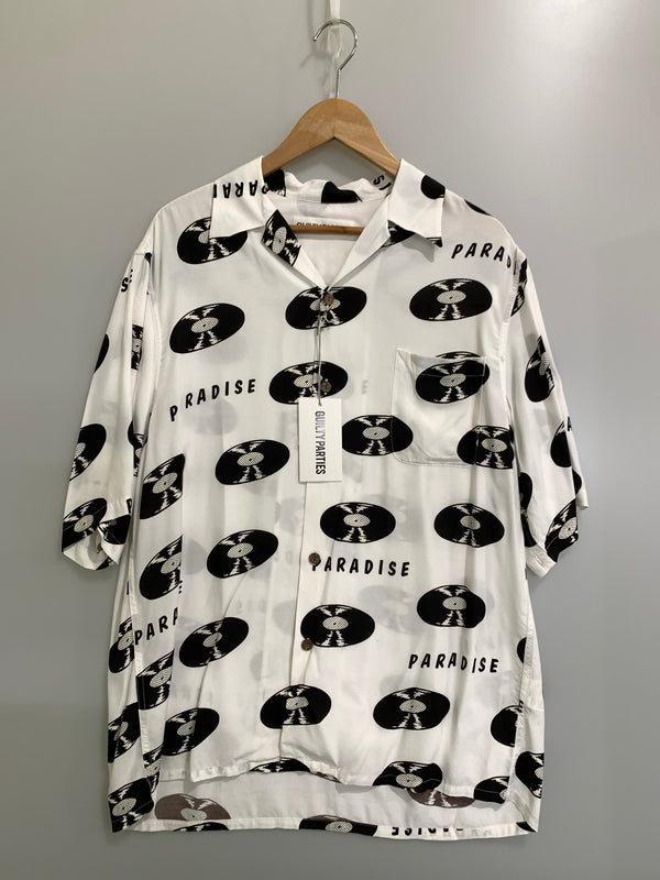 【中古品】【メンズ】 WACKO MARIA ワコマリア HAWAIIAN SHIRT S/S -TYPE 4 24SS-WMS-HI04 ハワイアン シャツ ショートスリーブ アロハシャツ メンズ 半袖シャツ 142-260925-em-34-min サイズ：L カラー：ホワイト/ブラック 万代Net店