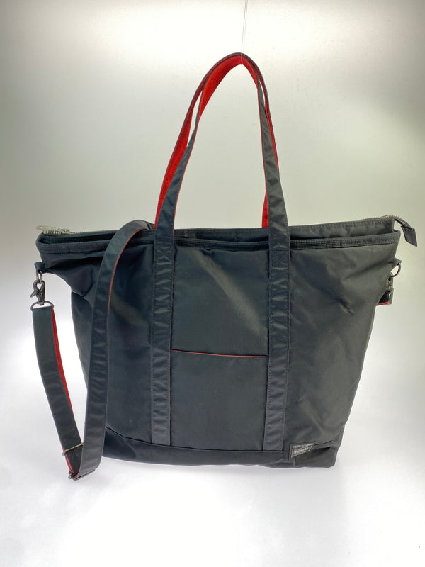 【現状渡し品】【メンズ】 PORTER×ILS ポーター アイエルエス L-FINE 2WAY TOTE BAG エル ファイン トート バッグ ショルダー カバン 188-261004-hu-32-min カラー：ブラック 万代Net店