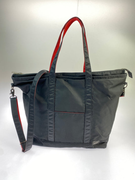 【現状渡し品】【メンズ】 PORTER×ILS ポーター アイエルエス L-FINE 2WAY TOTE BAG エル ファイン トート バッグ ショルダー カバン 188-261004-hu-32-min カラー：ブラック 万代Net店