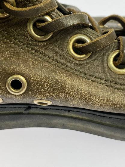 【現状渡し品】【メンズ】 GUCCI グッチ HI CUT SNEAKER レザーハイカットスニーカー シューズ 靴 164-260927-em-15-min サイズ：不明 カラー：ブラウン系 万代Net店