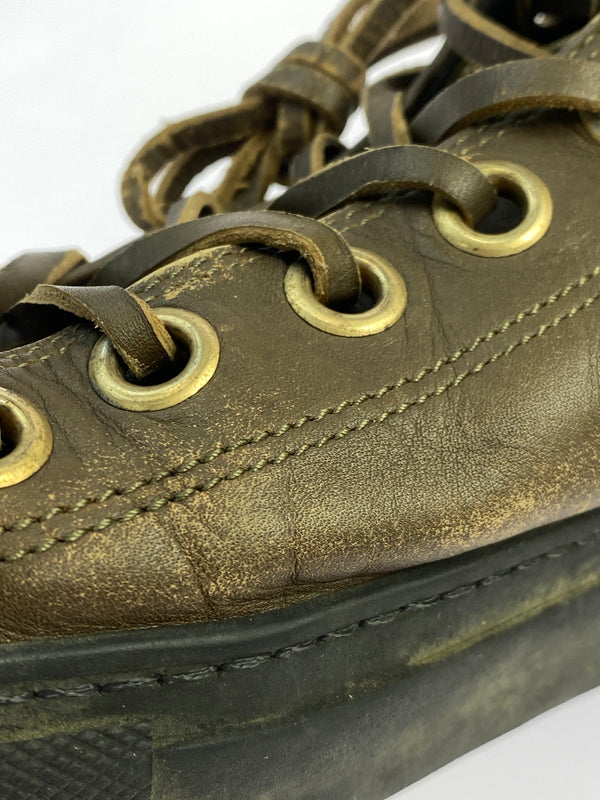 【現状渡し品】【メンズ】 GUCCI グッチ HI CUT SNEAKER レザーハイカットスニーカー シューズ 靴 164-260927-em-15-min サイズ：不明 カラー：ブラウン系 万代Net店