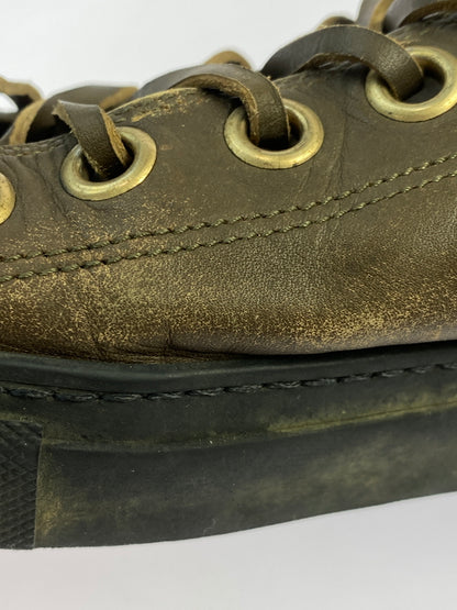 【現状渡し品】【メンズ】 GUCCI グッチ HI CUT SNEAKER レザーハイカットスニーカー シューズ 靴 164-260927-em-15-min サイズ：不明 カラー：ブラウン系 万代Net店