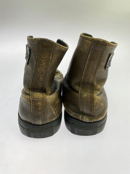 【現状渡し品】【メンズ】 GUCCI グッチ HI CUT SNEAKER レザーハイカットスニーカー シューズ 靴 164-260927-em-15-min サイズ：不明 カラー：ブラウン系 万代Net店