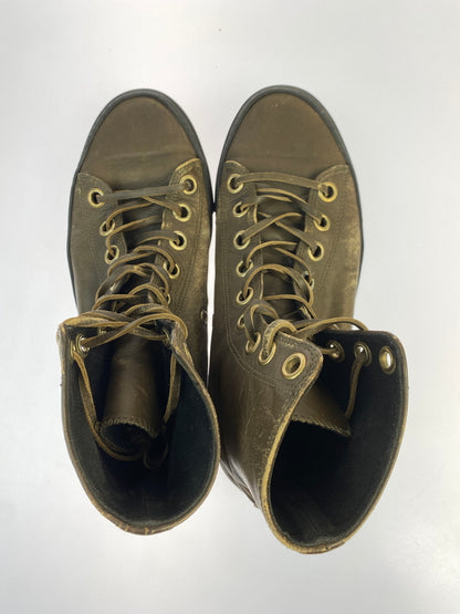 【現状渡し品】【メンズ】 GUCCI グッチ HI CUT SNEAKER レザーハイカットスニーカー シューズ 靴 164-260927-em-15-min サイズ：不明 カラー：ブラウン系 万代Net店