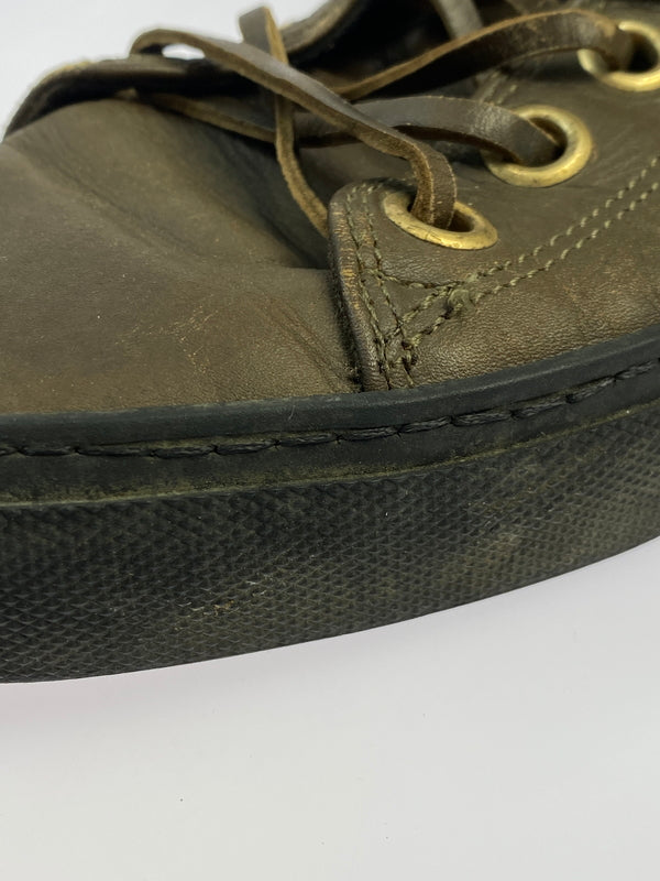 【現状渡し品】【メンズ】 GUCCI グッチ HI CUT SNEAKER レザーハイカットスニーカー シューズ 靴 164-260927-em-15-min サイズ：不明 カラー：ブラウン系 万代Net店