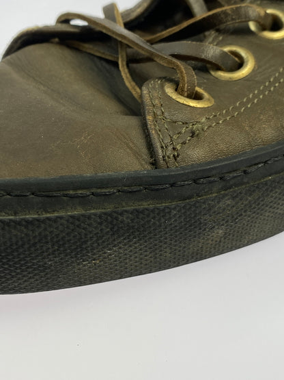 【現状渡し品】【メンズ】 GUCCI グッチ HI CUT SNEAKER レザーハイカットスニーカー シューズ 靴 164-260927-em-15-min サイズ：不明 カラー：ブラウン系 万代Net店