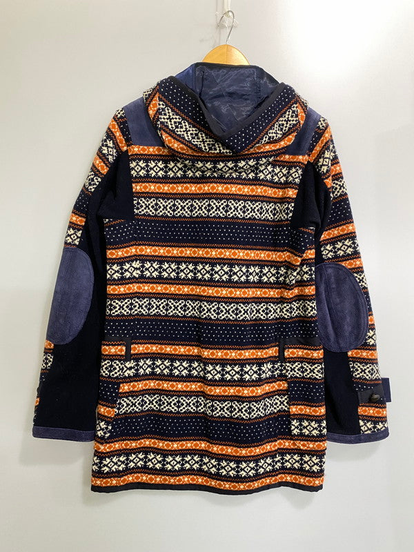 【中古品】【メンズ】 JUNYA WATANABE COMMEdesGARCONS MAN ジュンヤワタナベコムデギャルソンマン WH-C016 ダッフル コート 140-260926-zi-12-min サイズ：M カラー：ネイビー/オレンジ/ホワイト 万代Net店