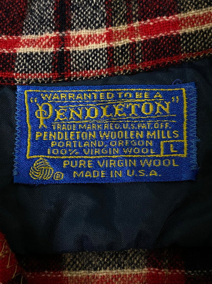 【現状渡し品】【メンズ】 PENDLETON ペンドルトン 70S WOOL BOARD SHIRT ウール ボード シャツ 146-260926-zi-13-min サイズ：L カラー：レッド系 万代Net店