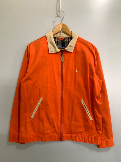 【現状渡し品】【メンズ】 RALPH LAUREN ラルフローレン SWINGTOP JACKET スウィングトップ ジャケット メンズ アウター ハリントンジャケット ジップアップ 146-260925-em-42-min カラー：オレンジ 万代Net店