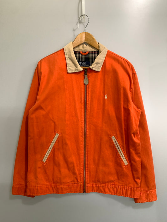 【現状渡し品】【メンズ】 RALPH LAUREN ラルフローレン SWINGTOP JACKET スウィングトップ ジャケット メンズ アウター ハリントンジャケット ジップアップ 146-260925-em-42-min カラー：オレンジ 万代Net店