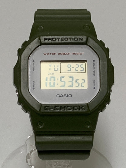 【中古品】【メンズ】 G-SHOCK ジーショック 5600 SERIES クウォーツウォッチ DW-5600M-3JF 腕時計 カシオ ミリタリーカラー 196-260927-em-36-min カラー：カーキ 万代Net店