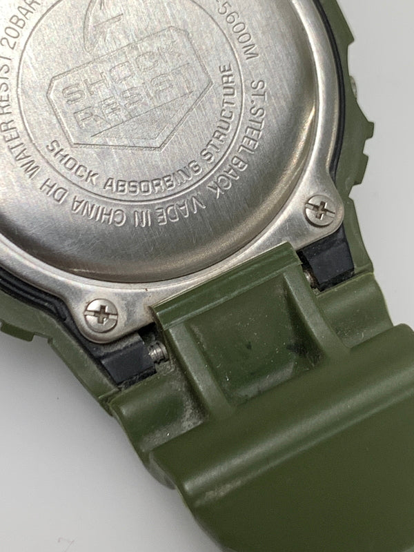 【中古品】【メンズ】 G-SHOCK ジーショック 5600 SERIES クウォーツウォッチ DW-5600M-3JF 腕時計 カシオ ミリタリーカラー 196-260927-em-36-min カラー：カーキ 万代Net店