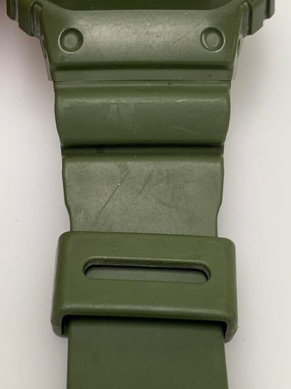 【中古品】【メンズ】 G-SHOCK ジーショック 5600 SERIES クウォーツウォッチ DW-5600M-3JF 腕時計 カシオ ミリタリーカラー 196-260927-em-36-min カラー：カーキ 万代Net店