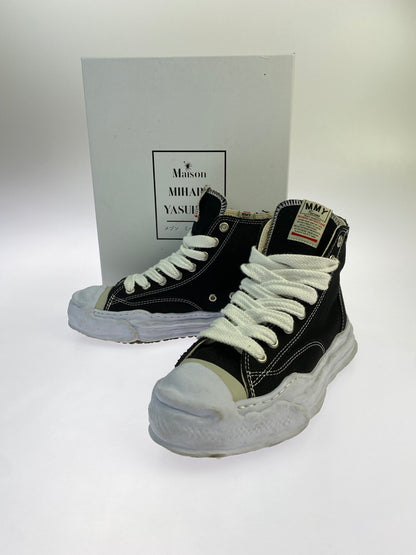 【中古品】【メンズ】 MAISON MIHARA YASUHIRO メゾン ミハラ ヤスヒロ HANK OG ハンク オージー A05FW701 スニーカー ハイカット 靴 162-260929-hu-31-min サイズ：42 カラー：ブラック/ホワイト 万代Net店