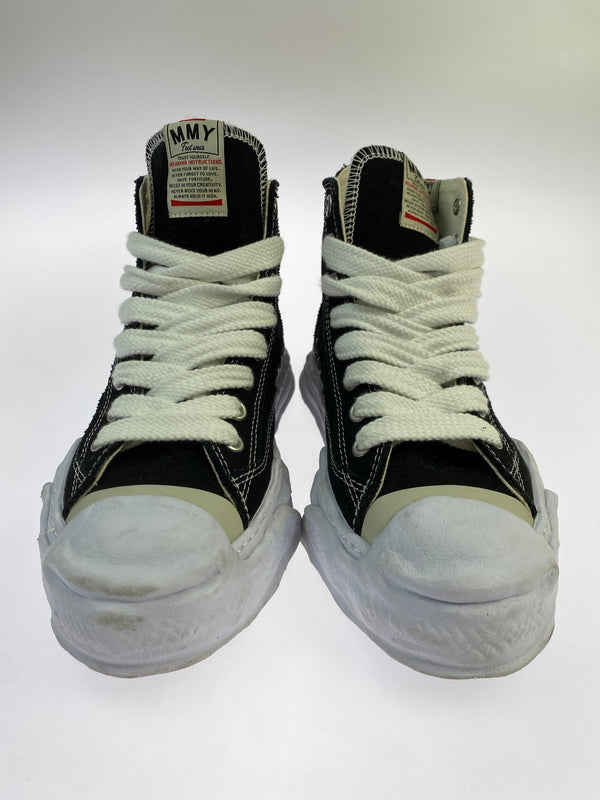 【中古品】【メンズ】 MAISON MIHARA YASUHIRO メゾン ミハラ ヤスヒロ HANK OG ハンク オージー A05FW701 スニーカー ハイカット 靴 162-260929-hu-31-min サイズ：42 カラー：ブラック/ホワイト 万代Net店